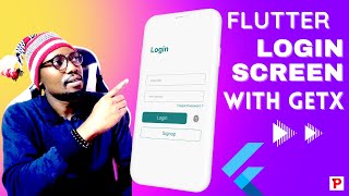 #flutter  #dart  App Login Screen -  State Management With  GetX