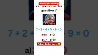 solve this puzzle if you genius 😄#shorts #shortvideo #mathspuzzle #mathproblem #mathstrics