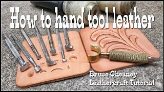 Leather tooling basics tutorial for beginners with Craftools and other select #leathercraft tools