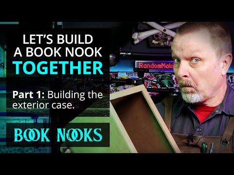 Let's Build a Book Nook Together - Part 1, The Box #booknook #diorama #miniatures