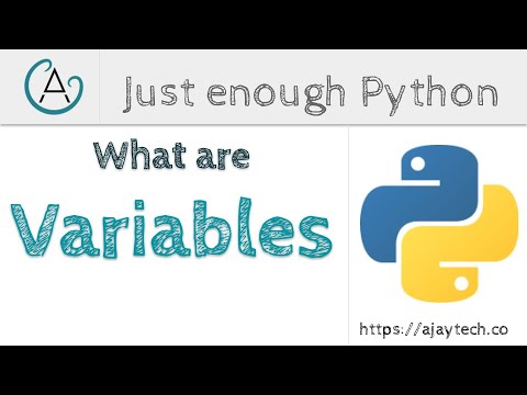 What are Variables | Just enough Python