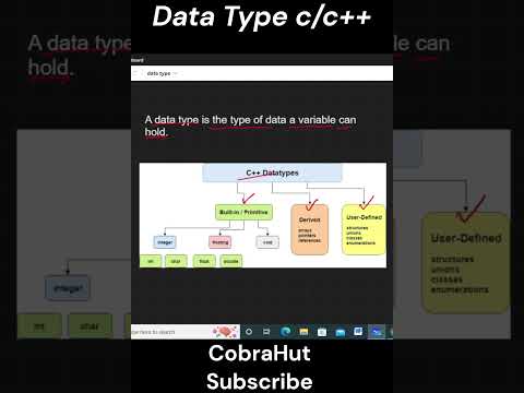 C++ Data Types Urdu/Hindi #shorts #ytshorts #viral #datatypes