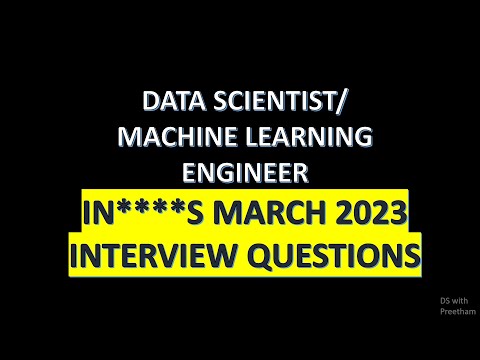 Data Science Real Interview Questions | Technical Round | 2023 #interviewquestions #datascience #ml