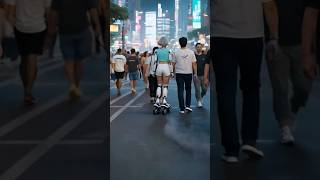 Humanoid Robot Runs Away With New Technology #aiart #robotgirl
