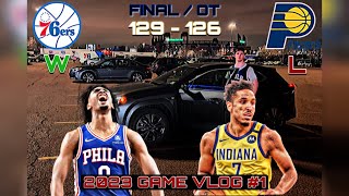 MY FIRST SIXERS GAME IN OVERTIME… (76ers VS Pacers Game Vlog)