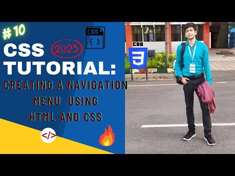 Creating a Navigation Menu Using HTML and CSS  | CSS TUTORIAL FOR ABSOLUTE BEGINNERS 2024 ✌️ | # 10