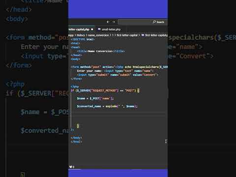 First Letter Capital in PHP #coding #webdevelopment #php #programming #webdesign