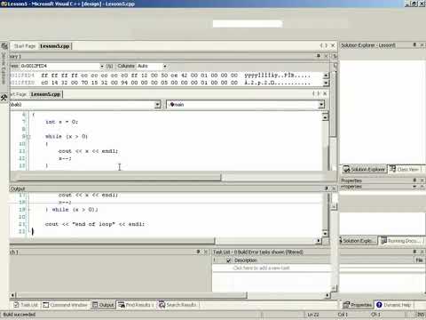 3DBuzz C++ Course: Level 1 Lesson 5 - control statements looping