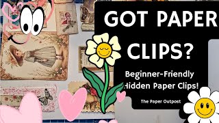 BEGINNER_FRIENDLY HIDDEN PAPERCLIPS for Junk Journals! :) Anyone can do this! The Paper Outpost!
