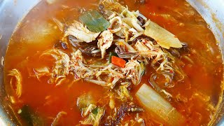 I boiled chicken stew the old-fashioned way♡