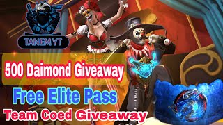 Live ( TAMIM YT ) Elite Pass 500 Daimond Giveaway Team Coed ONLY #djalokgiveway #tanimyt