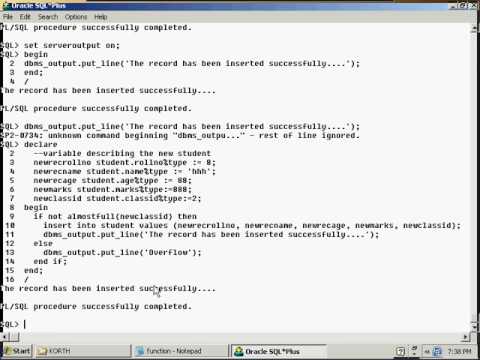 DBMS PLSQL Function