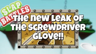 The New Leak Of The ScrewDriver Glove!! + New Bazril BossFight!! | Roblox Slap Battles