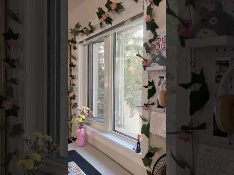 Decorate my room with me 🌱 #roomdecor #roommakeover #roominspo #pinterest #desk #room #vines