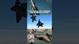 F-22 vs Su-57 vs J-20 – Stealth Jet Showdown⁉️