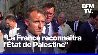 Les réactions divisées après l'annonce d'Emmanuel Macron sur la reconnaissance de la Palestine