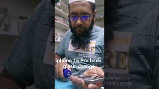 iphone 15 Pro back glass  change #gsm #smartphone #repair #mdsalam #mobilerepair #mobilefix