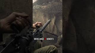 Two famous weapons, the M1919 Browning medium machine gun and the bazooka."The Pacific War".