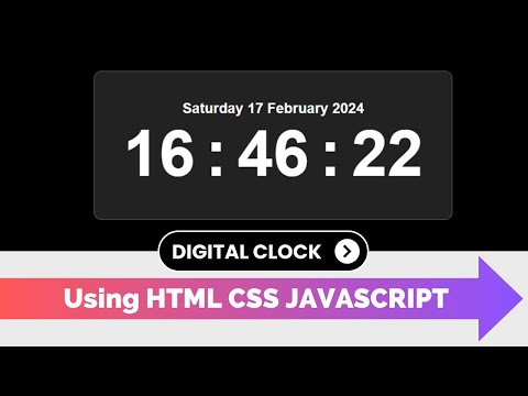 How to create a Digital Clock Using  JavaScript | HTML | CSS - Become Future Star