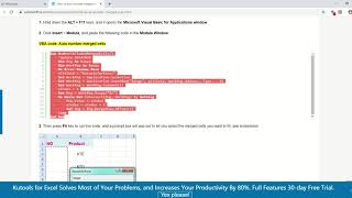 How To Auto Number Merged Cells In Excel