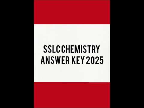 sslc chemistry exam 2025