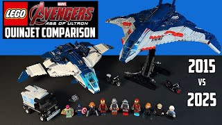 COMPARISON: LEGO Avengers: Age of Ultron QUINJET (2015 vs 2025)