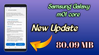 Samsung Galaxy m01 core New Update