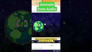 Animate From Audio | 2D Animation made easy | #shorts