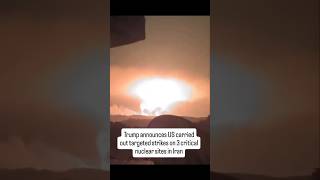 US Bombs 3 Nuclear Sites In Iran| Trump Makes The Announcement #iran #trump #israel