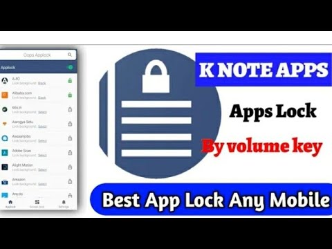 #Technicalroya K Note !! Unique Apps Lock For Any Android !! Unique Volume