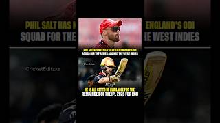 Phil Salt Available For RCB ♥️