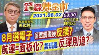【錢線煉金術 盤中】 面板驅動IC噴漲！航運見底部「下一個面板」？8月選股「這族群」最強 台股震盪後反撲 @中天財經頻道CtiFinance  20210802