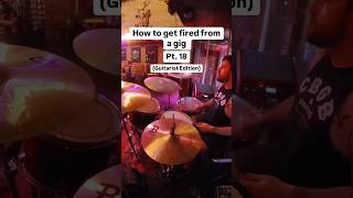 How to get fired from a gig Pt. 18 ￼#drums #drummer #fail #prank #band #live