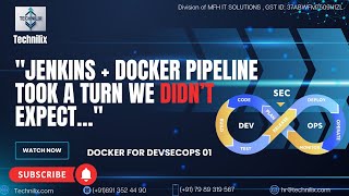 Docker for DevSecOps Day 01 - Jenkins CI/CD + Docker Crash Course | Real-Time Project Insights!
