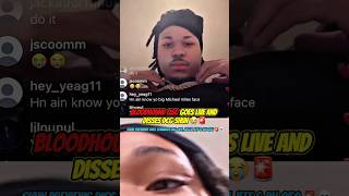 Bloodhound Q50 disses DCG Shun on live 😳💀 #bloodhoundq50 #bloodhoundliljeff #vonoff1700 #dcgshun