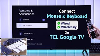 TCL Google TV: How to Connect Mouse and Keyboard! [Wirelessly]