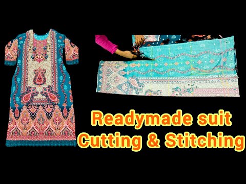 Readymade Suit Cutting&Stitching Tips Full Tutorial Step by Step | Kurti/suit cutting and stitching