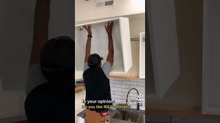 IKEA Cabinet installation #shorts #diy #satisfying