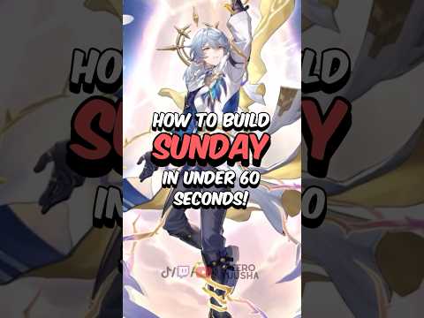 BEST SUNDAY BUILD - How to Build Sunday in 60 Seconds #honkaistarrail #starrail #hoyoverse