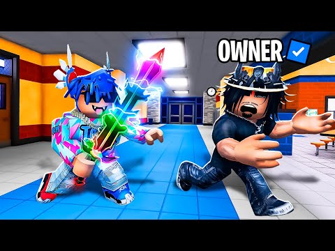 The OWNER GAVE Me BLADE STYLE.. Roblox Fight In a School