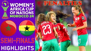 Morocco vs Ghana Highlights |  SEMI-FINALS - CAF WOMEN'S AFRICA CUP OF NATIONS | 22-7-2025