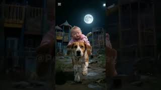 Dog Saves Buried Baby A True Hero#dogrescue#babysaved#funny#cute#aistory#aianimal