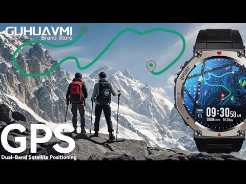 Ultimate GPS Smartwatch for Hiking & Adventure | Dual-Band Positioning (Beidou + GPS)”