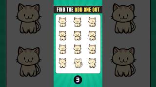 You think its EASY? Find the ODD CAT! 🐱#shortsquiz #shorts #cat