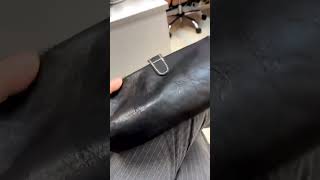 實物收貨影片，複古口金夾口 手拿取った包 M10241號，李記原創手工真皮