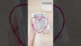 韓国で流行りの電卓を開封してみました！ #savingchallenge #asmr #貯金 #money #貯蓄 #家計管理