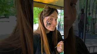 Small but fierce!quick face paint #facepainting #torontolife #art #artist ##QuickDesign #SummerVibes