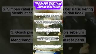 Tips Dapur yg jarang diketahui🤗 #trending #short #tipsdapur #tipsmasak #information  #cooking #tips