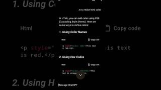 Html color 👆🥰🥰🥰#shorts#status