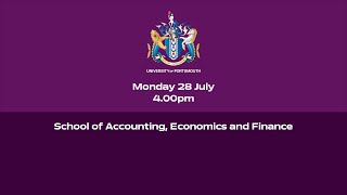 Graduation 2025 - School of Accounting, Economics and Finance
